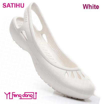 Ultra-light Women's Clogs: Breathable Soft Elastic Waterproof Non-slip Easy To Clean Versatile And Stylish For Commuting Work