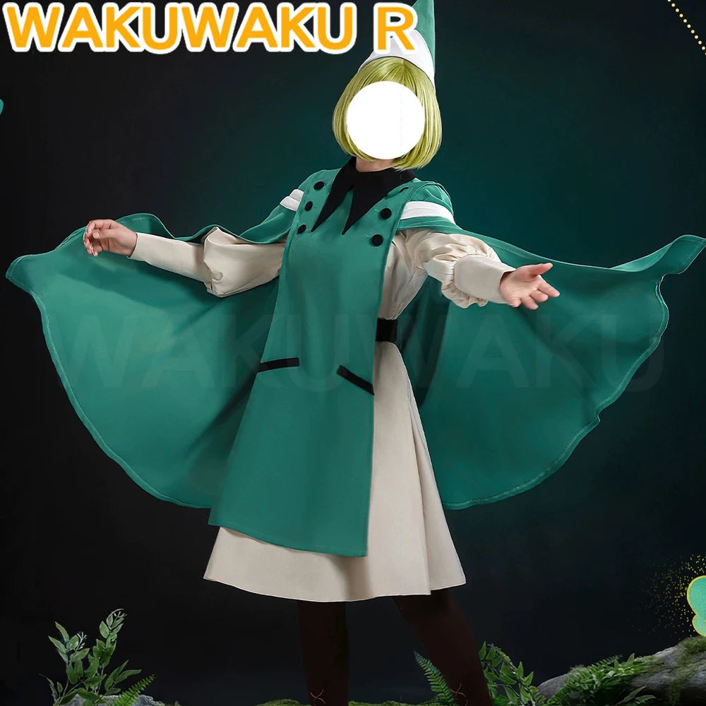 IN STOCK Qifrey Coco Cosplay Costume Anime Witch Hat Atelier【XS-2XL】WakuWaku-R Women Halloween Cute Hat Cloak Wig Plus Size