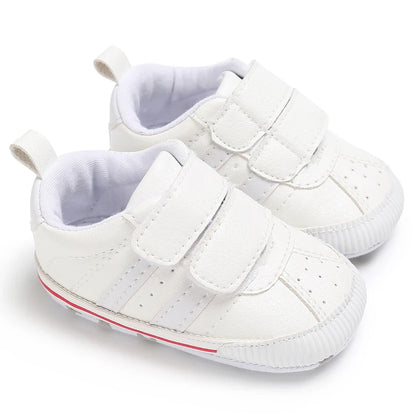 Infant Pre-Walker Shoes Baby Shoes 0-1Year Striped Casual Sports Shoes Rubber Sole for Boys Girls Spring Autumn