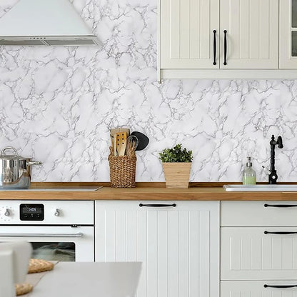 Kitchen Pearlescent Film Waterproof Wallpaper PVC Self-Adhesive Wall Stickers DIY Home Decor for Room Wardrobe Cabinet Furniture