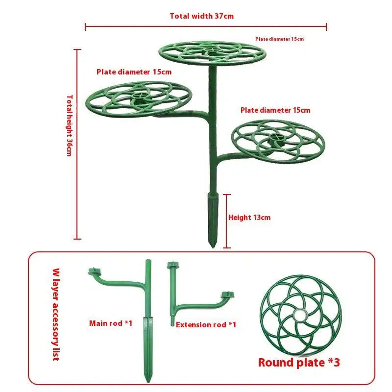 New 2/3 Layers Sunflower Flower Support Stand Plant Support Rack For Climbing And Grafting
