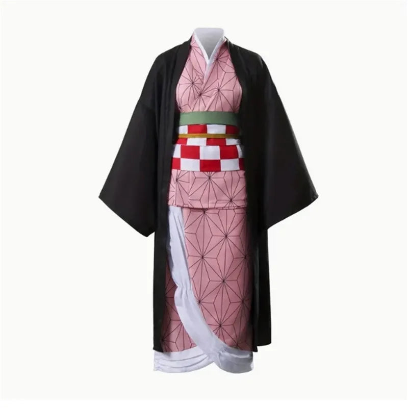 New Kamado Nezuko Cosplay Costume Japanese Anime Carnival Party Adult Uniform Girl Halloween Costume for
