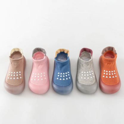 Baby Floor Shoes Blue and Pink Baby Indoor and Outdoor Walking Socks Comfortable and Non Slip Shoes for Boys and Girls Socks