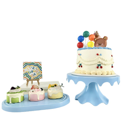 one piece Cake Stand and Cupcake Stands Holder Fruits Dessert Display Plate for Baby Shower Wedding Birthday Party Celebration
