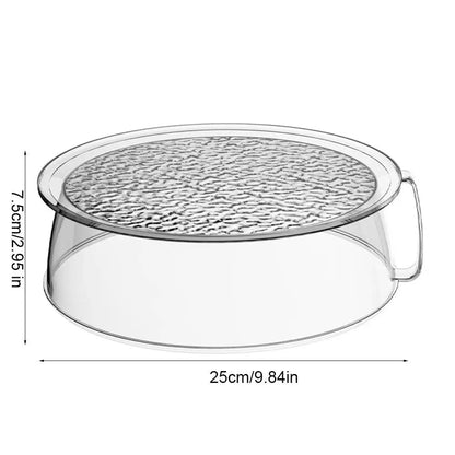1Pc Microwave Splatter Cover, Unbreakable Foldable Dish Lid, Stackable Insect Proof for Kitchen Camping BBQ
