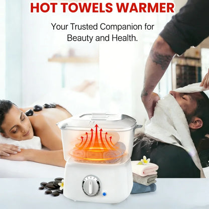 Portable Hot Towel Warmer Rapid Heating Towel Steamer for Holding 12 Mini Wet Towels Small Towel Heater for Bathroom Spa,Salon