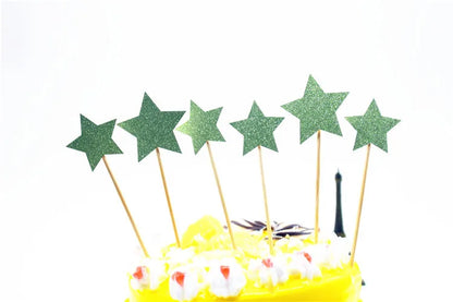 Music Party Cake Topper Guitar CD Optical Disc Musical Note Happy Birthday Decoration Baby Shower Party Dessert Baking Supplies