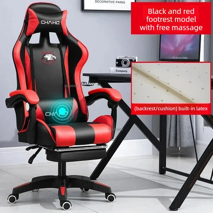 Modern Professional PC Computer Gamer Chair Light Luxury Leather Office Chair Internet Cafe Racing Esports Comfortable Furniture