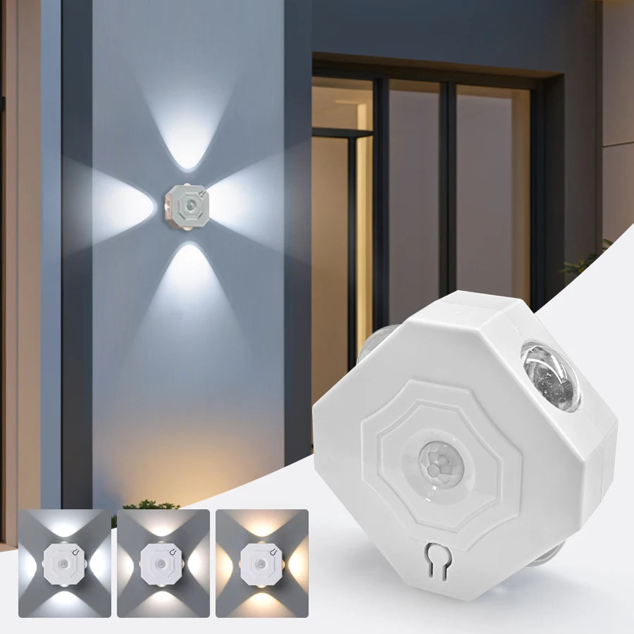 Rechargeable RGB LED Spotlight Motion Sensor Magnetic Wall Lights Night Spot Light for Bedroom Hallway Stairs Living Room Decor