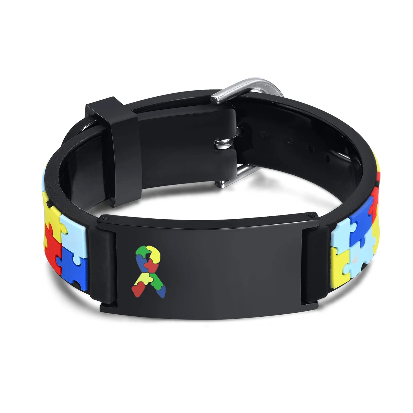 Vnox Free Personalized Name Bracelets for Little Boys Girls Baby, Custom Autism ICE Info Rubber Silicone Bands Wristband Gift
