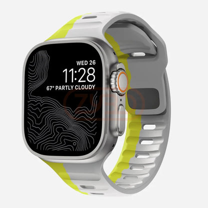 Sport Band For Apple Watch Ultra 9 8 7 6 SE 5 Soft Silicone Lightweight Bracelet Strap For iWatch 38MM 40MM 42MM 44MM 45MM 49MM