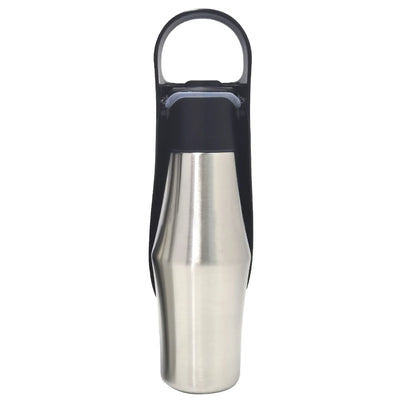 27oz Portable Pet Water Dispenser Dog Travel Bottle 2-in-1 Cat Puppy Drinking Fountain Outdoor Accessory