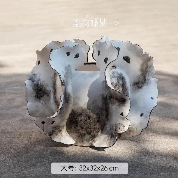 Art Ceramic Vase Desktop Ornament Flower Arrangement Artistic Flower Vessels Hydroponic Vases Decorative Vase Dried Flower Vases