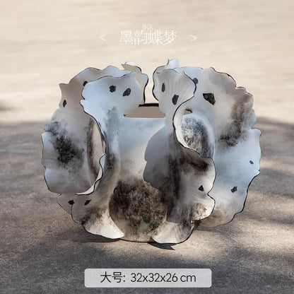 Art Ceramic Vase Desktop Ornament Flower Arrangement Artistic Flower Vessels Hydroponic Vases Decorative Vase Dried Flower Vases