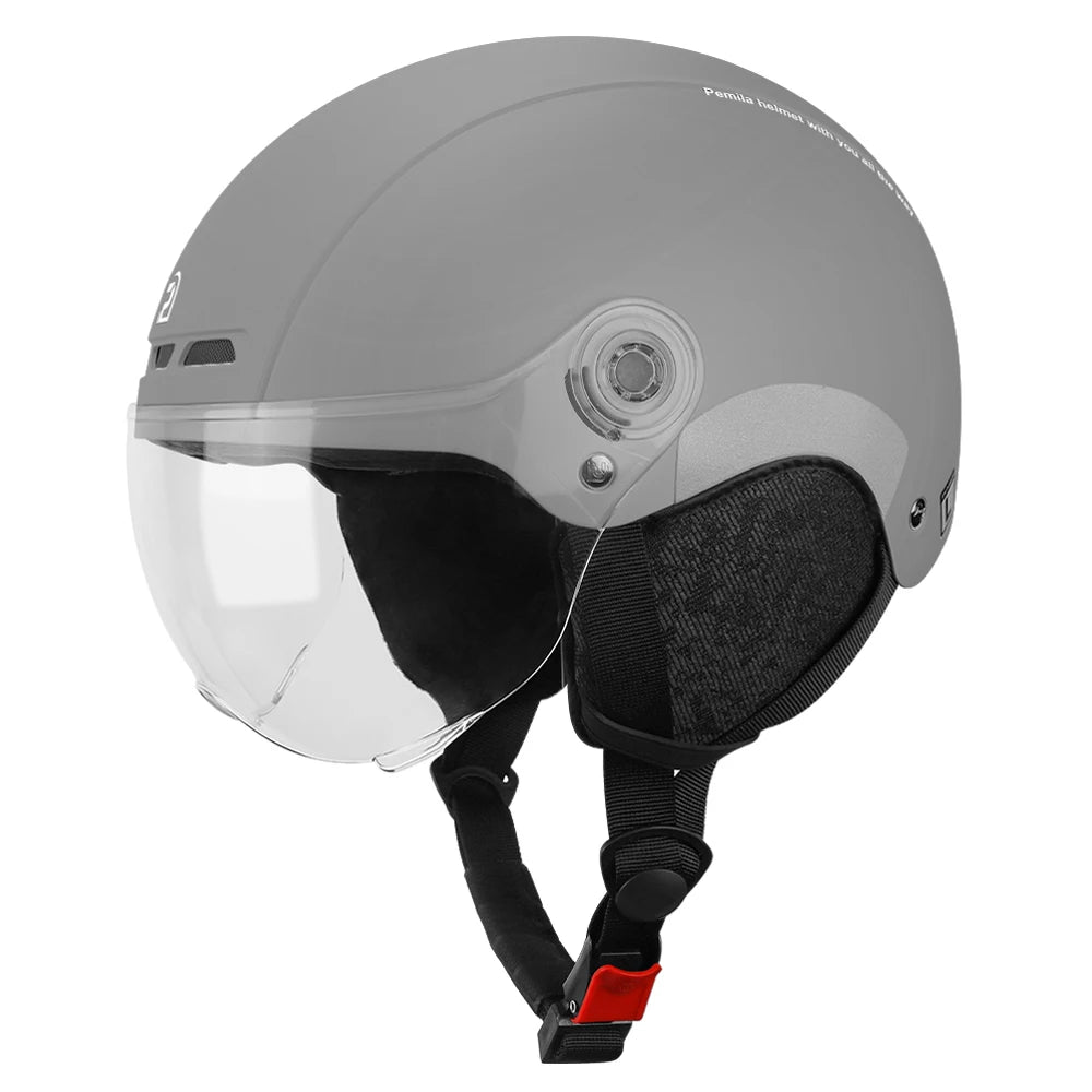 PEMILA Cycling Helmet With Goggles Lens Bicycle Helmet MTB Road Bike Reflective Sticker E-Bike Motorcycle Men Women Bike Helmet