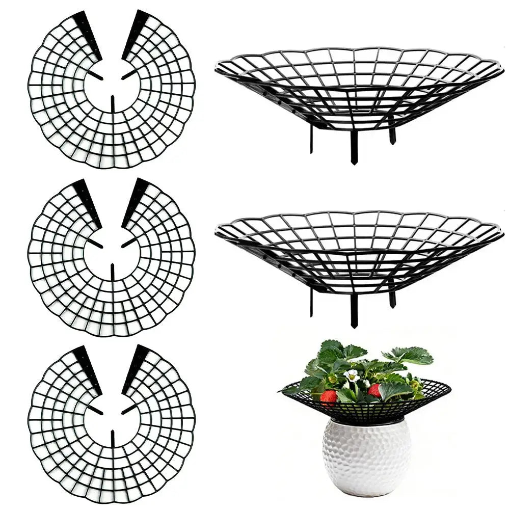 5pcs Green Strawberry Planting Racks, Watermelon Support Frames, 3-Legged Plant Protector, Easy Assembly Plant Accessories