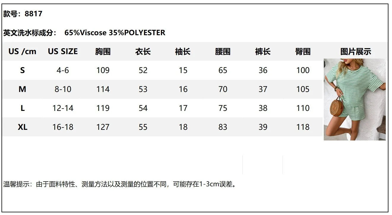 Summer Women's Suit Shorts Cotton Crop Top Short Pants High Waist Pleated Front Green White Striped Casual Shorts