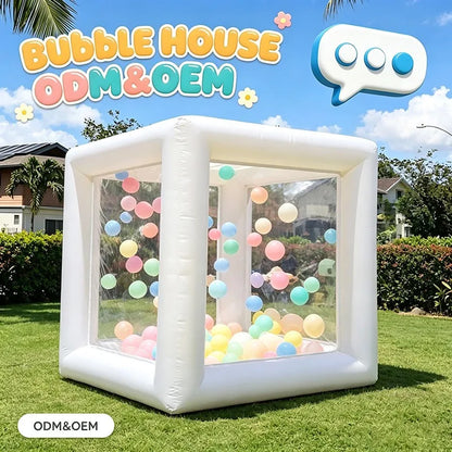 Transparent Inflatable Bubble House Tent, Clear Waterproof PVC Dome House for Balloon Party, Wedding & Birthday Decoration