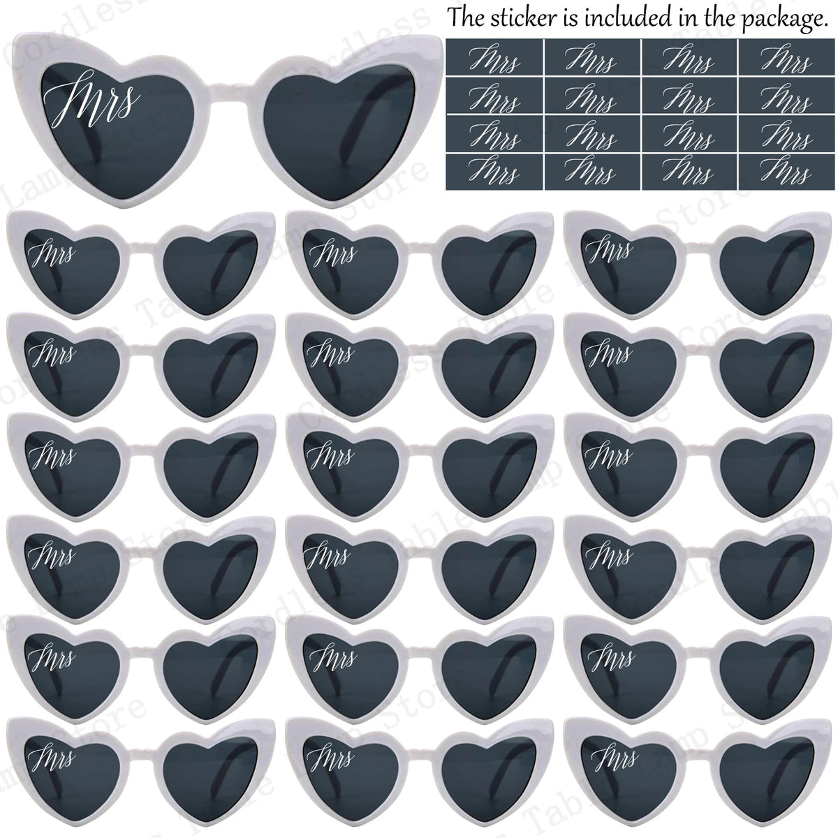 12-120 Pcs Wedding Heart Sunglasses Mr/Ms Bride Glasses Wedding Gift for Guest Bridesmaid Heart Glasses Just Married Party Favor