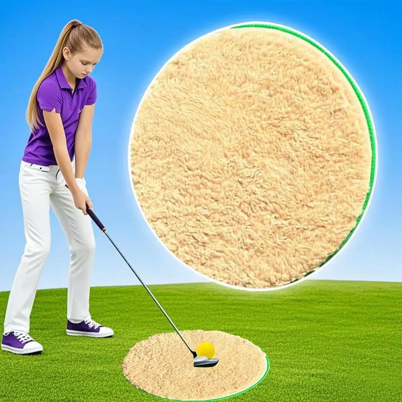 Golf Bunker Practice Mat Golf Chipping Mat Sports Chipping Training Simulator For Backyard Indoor Living Room Outdoor Yard