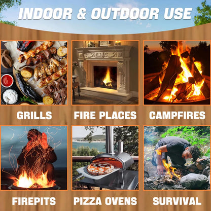 20/40/60pcs Natural Fire Starter,Wax Wood Stick,Suitable for Campfires,Fireplace,Barbecue Stove,Chimney Oven,Charcoal Ignition