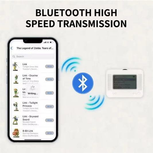 For Allmiibo Chargeable Intelligent Simulator Emulator Bluetooth-Compatible Universal Writer for Switch/Wiiu Gaming Accessories