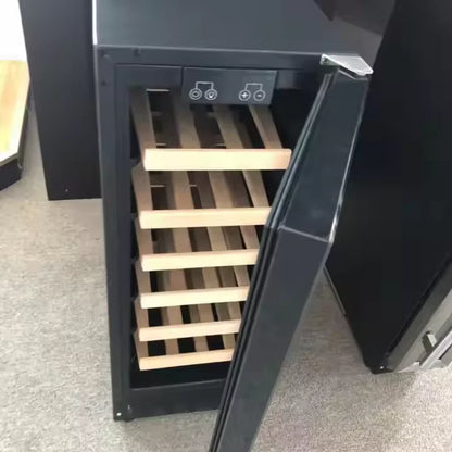 Commercial & Household Mini Bar Refrigerator Built-in LED Light Small Freestanding Wine & Beverage Chiller Coolers Cabinet