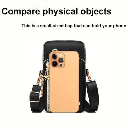 Huaben Letter Z Printed Fashion Casual Messenger Bag Change New Nylon Cloth New Mobile Phone Bag Women's Bag