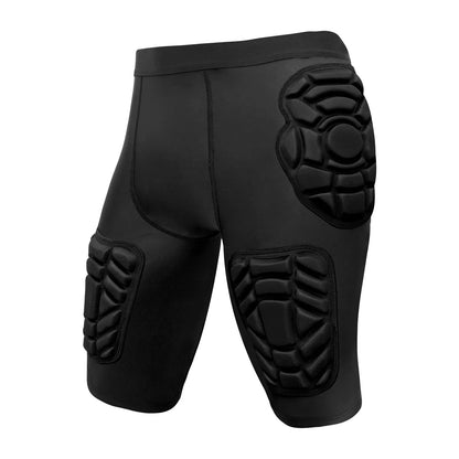 Impact Resistant Goalkeeper Clothing- Men's Compression Jersey & Shorts for Football Basketball Sports