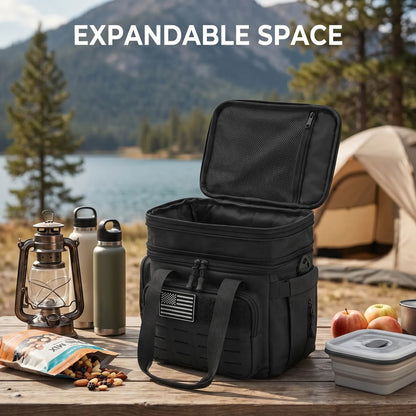 18L Insulated Picnic Cooler Bag Tactical Expandable Leakproof Thermal