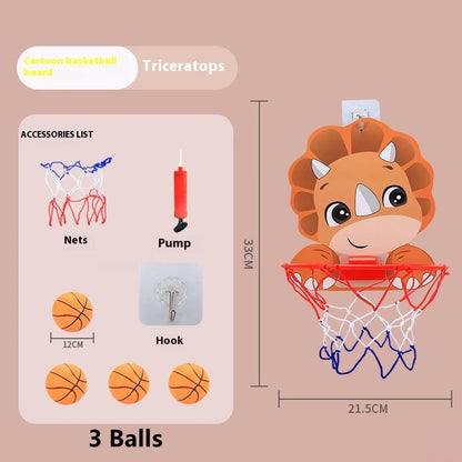 Children's Version Vertical Adjustable Lifting Basketball Rack Outdoor Home Indoor Sports Crtoon Rebound Parent-child Interacti