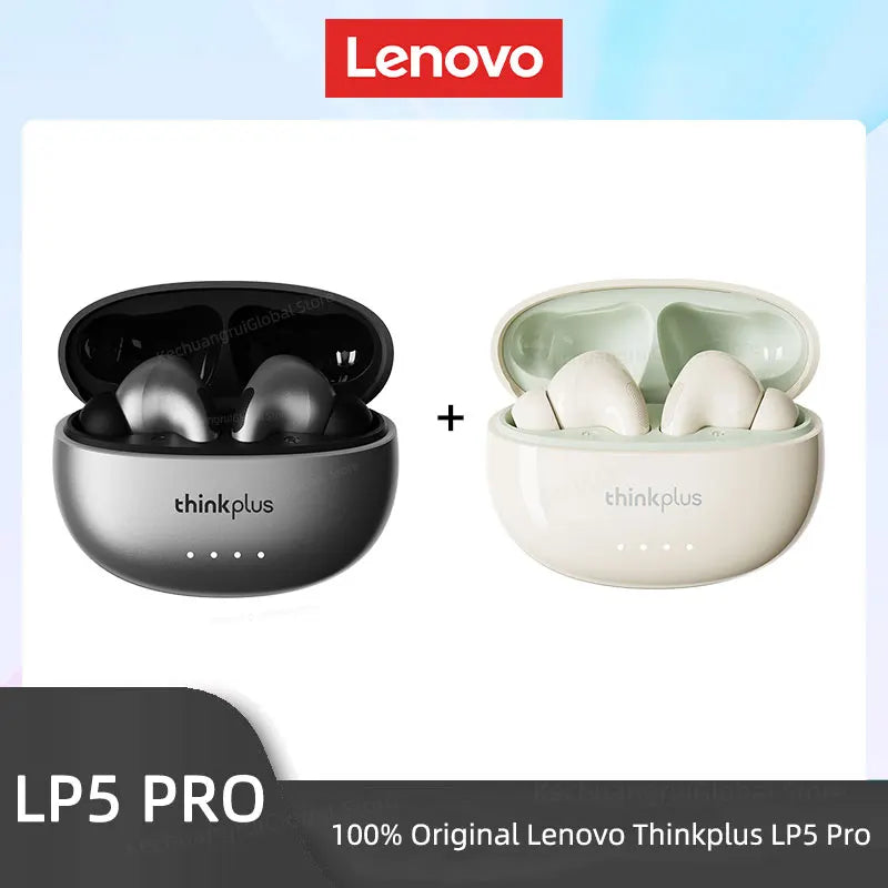Lenovo LP5 PRO Wireless Bluetooth 5.4 Earphones TWS HiFi Sound Headphones Gaming Sports Earbuds LP5Pro Headset with Mic 2026