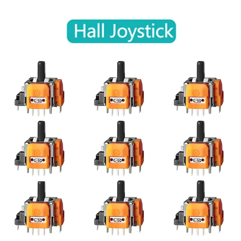 1 Pair 3D Analog Sensor ThumbStick Hall Effect Joystick Module Game Analog Sensor Controller Thumb Stick For Switch PS5/PS4/Xbox
