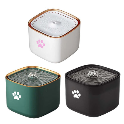 3L/101.45oz pet water fountain, suitable for cats and dogs, with automatic fountain and filter, quiet water circulation system,