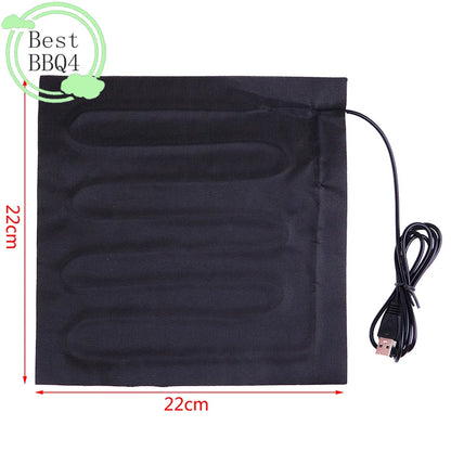 (BBQ4)USB 22x22cm 5V Pet Warmer Heating Pad Electric Heater Pad Winter Warm Carpet Carbon Fiber Heating Pad Hand Warmer