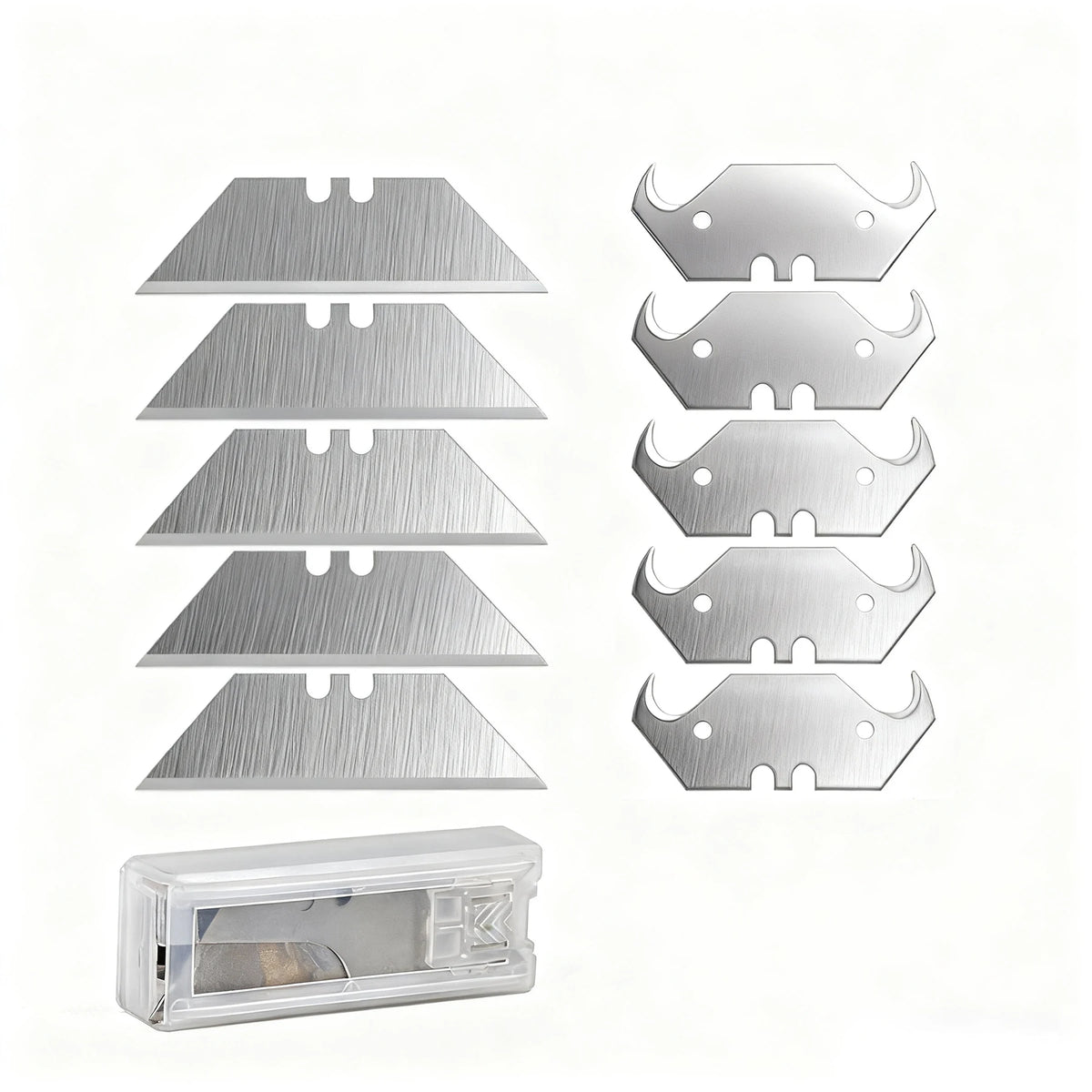 This folding utility knife is equipped with 13 blades, is compact and lightweight, and can be quickly replaced. It is very suita