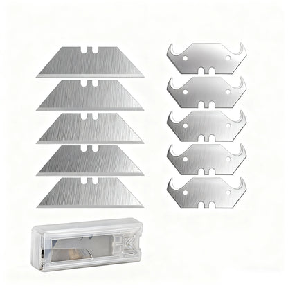 This folding utility knife is equipped with 13 blades, is compact and lightweight, and can be quickly replaced. It is very suita