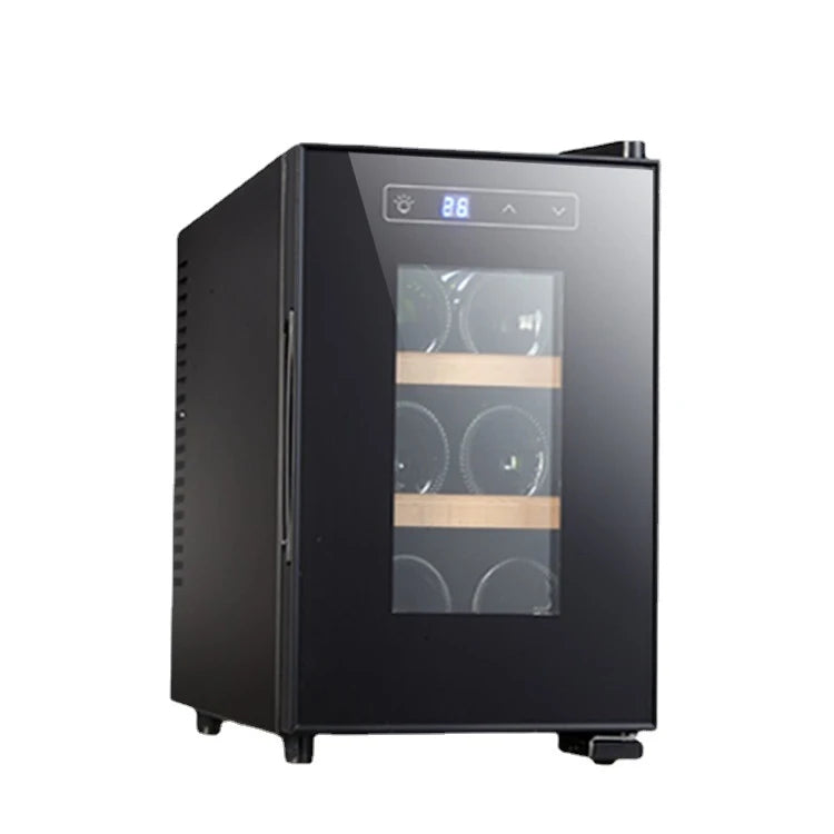 6 Bottle Portable Thermostatic Wine Cabinet Air Cooling Fridge Wine