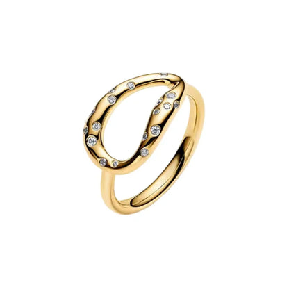 2026 Summer New 925 Silver Ocean Wave Ring Flower Love Women's Ring Fashion DIY Jewelry Gift