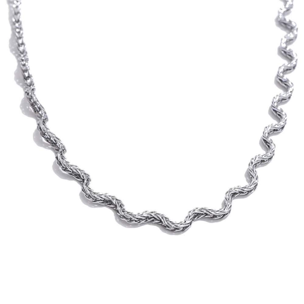 Yhpup 2025 Arrivals Stainless Steel New Chain Chic Quality Necklace for Women Fashion Waterproof PVD Plated Collar Jewelry Gift