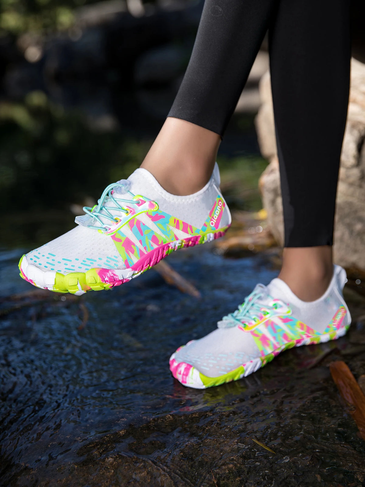 Oiaano Unisex Man Woman Shoes Anti-Non Slip Durable Black Water Barefoot Soft Sole Light Breathable Sport Outdoor Walk Running