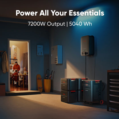 Jackery Explorer 5000 Plus with Anderson Cable Set, LiFePO4 Power Station, Solar Generator for Home RV