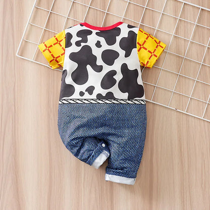 0-18months cosplay newborns Baby Clothes One-Piece Cartoon Anime short-Sleeved Trousers Banquet Summer Fashion neonatal clothing