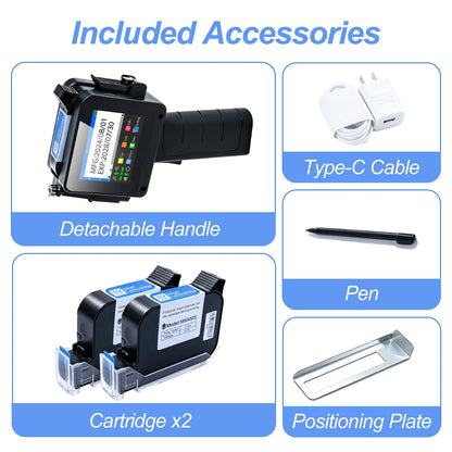 Mini Detachable Handheld Inkjet Printer MD16 Portable Compact Wireless Printing Device for Photos And Documents