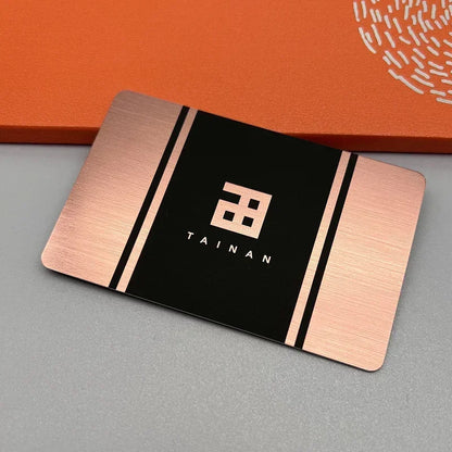 Customized High-grade VIP Metal Card NFC Chip Stainless Steel Business Card With Frosted Design Metal Printing Product