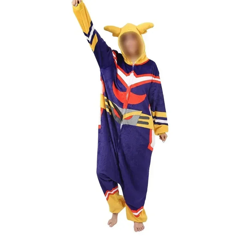My Hero Academia Cartoon Cosplay Pajamas Olmet Bathrobe Cos Clothes Wholesale Halloween One-piece Cosplay Costumes