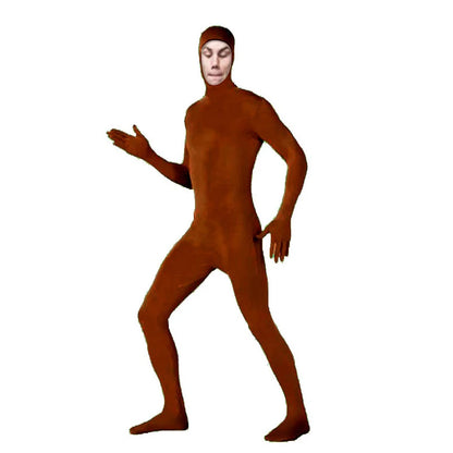 24 Zentai Invisible Jumpsuit Cosplay Costume Bodysuits Halloween Carnival Skin Tight Suit Spandex Stretch Disappearing Jumpsuit