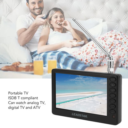 5 Inch Portable TV ISDB T Compliant Rechargeable 1080P Mini Digital Television Mini TV Mini Digital Television  Digital TV