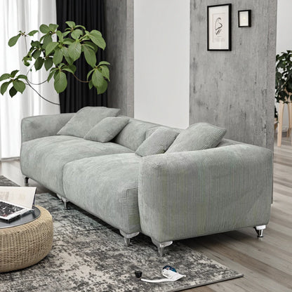 hhChina Manufacture Sofa Couch Living Room Furniture Velvet Fabric Sofa Set Nordic Beige Creative Corner Nordic room sofa*