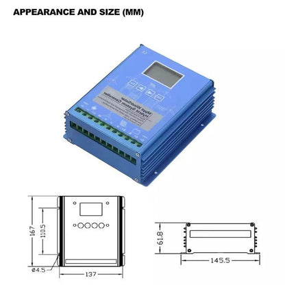 MPPT Wind Solar Hybrid Charge Controller 30KW 10KW 15KW 20KW 12V 24V 48V Regulator for Wind Turbine Windmill Charging Battery
